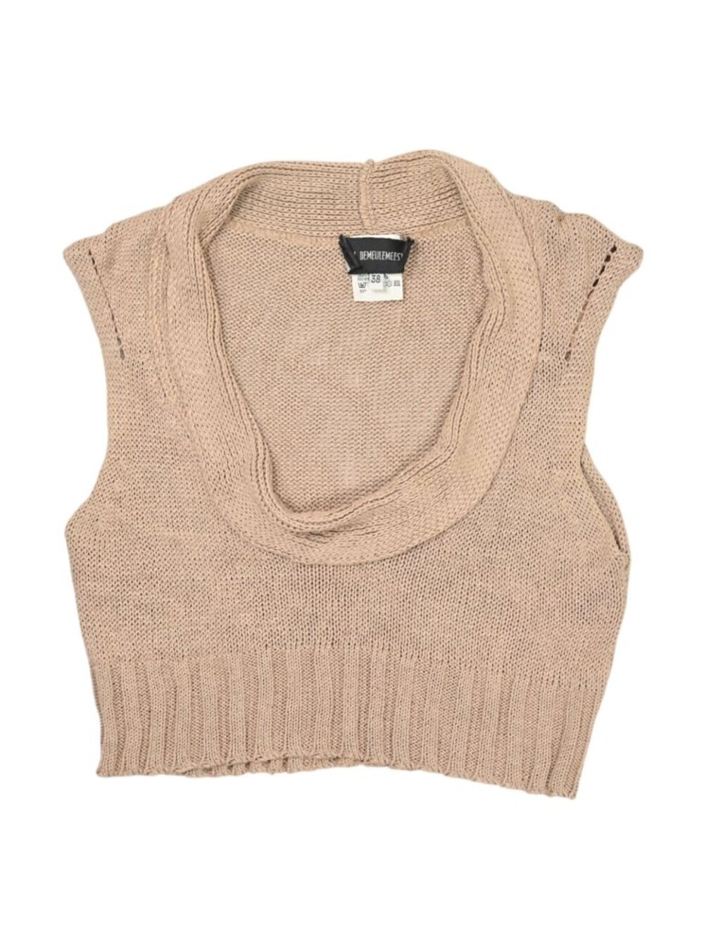 Ann Demeulemeester Knit Vest in Tan